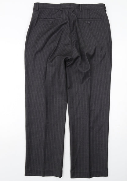 Mens UK Size 34 in Butler and Webb Regular Fit Dress Pants Grey Trousers