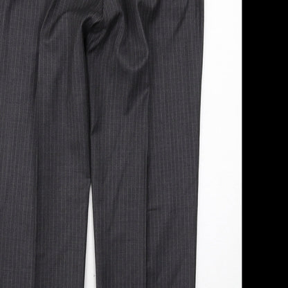 Mens UK Size 34 in Butler and Webb Regular Fit Dress Pants Grey Trousers