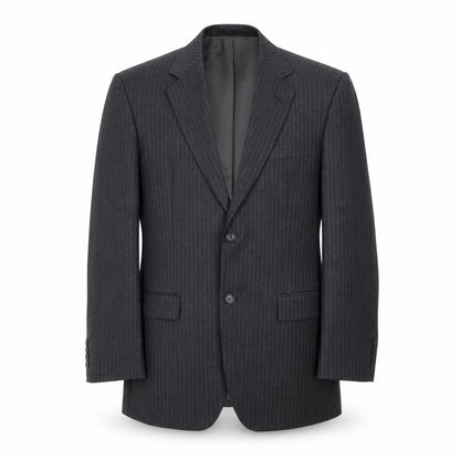 Butler & Webb Mens Grey Striped Wool Jacket Suit Size 40 Regular