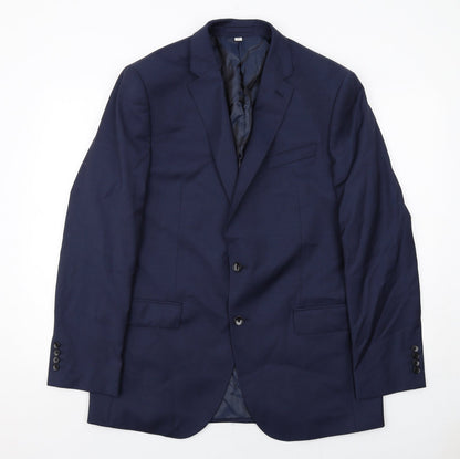 Mens UK Size 42 Marks and Spencer Regular Blue Suit Jacket