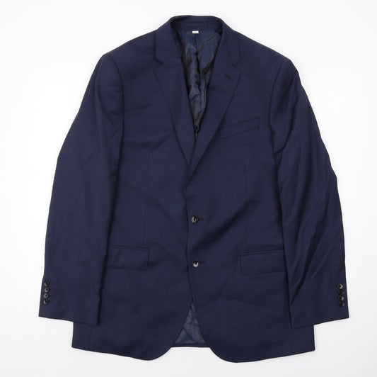Mens UK Size 42 Marks and Spencer Regular Blue Suit Jacket
