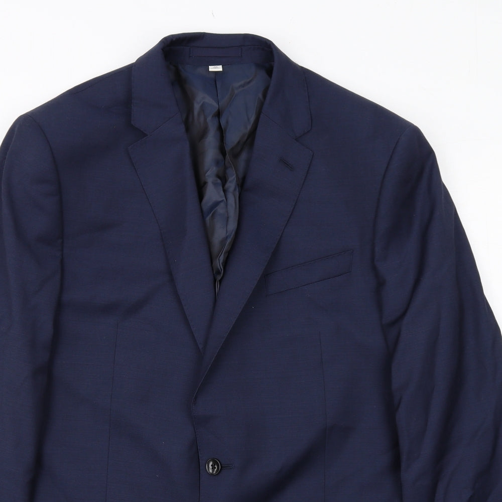 Mens UK Size 42 Marks and Spencer Regular Blue Suit Jacket