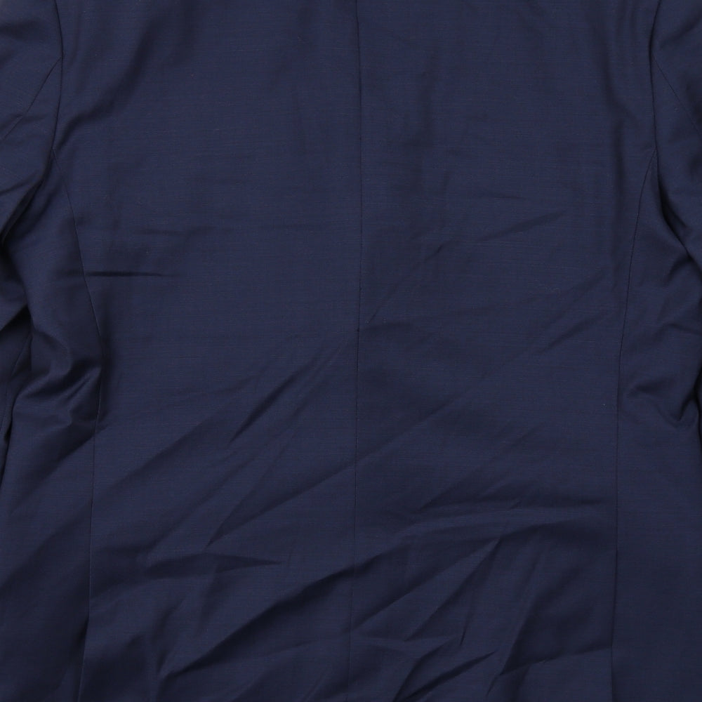 Mens UK Size 42 Marks and Spencer Regular Blue Suit Jacket