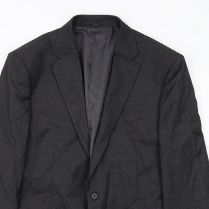 Mens UK Size 42 Marks and Spencer Regular Grey Suit Jacket