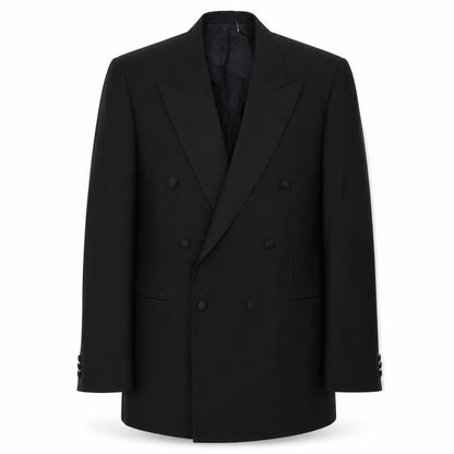 Leonardis Mens Black Polyester Jacket Suit Jacket Size 40 Regular