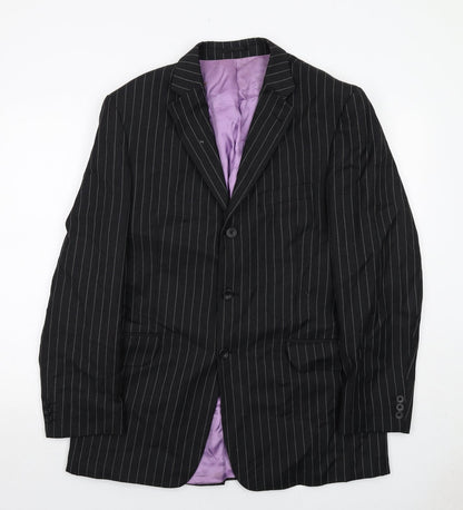 Mens UK Size 44 Fellini Regular Black Suit Jacket