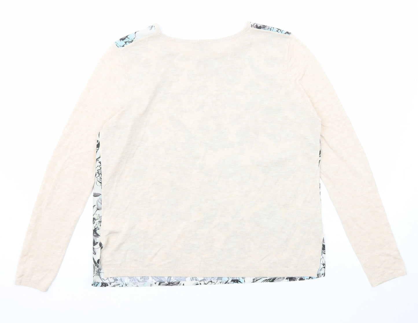 Womens UK Size L Warehouse Beige Pullover Jumper