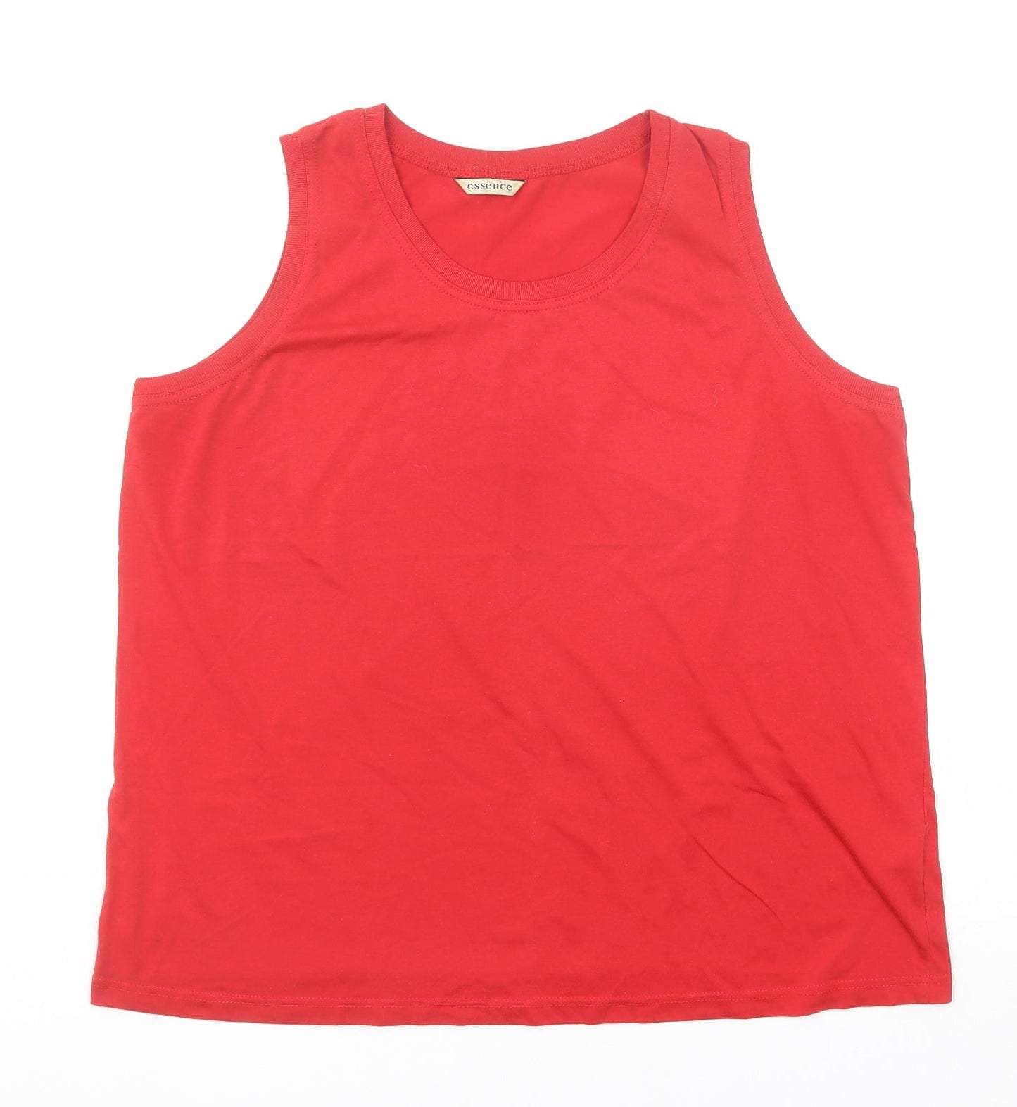 Womens UK Size 22 essence Red Basic Tank