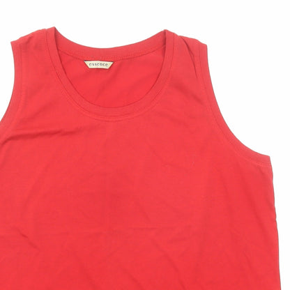 Womens UK Size 22 essence Red Basic Tank