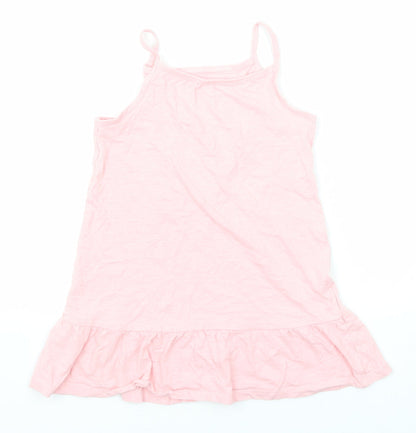 H&M Girls Pink Cotton Camisole Tank Size 4-5 Years Round Neck Pullover