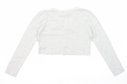 Womens UK Size M Divided by H&M Grey Cardigan Jumper