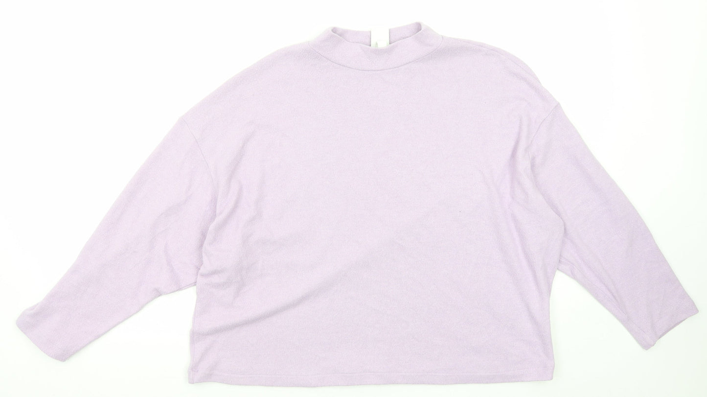 Womens UK Size M H&M Purple Pullover Jumper