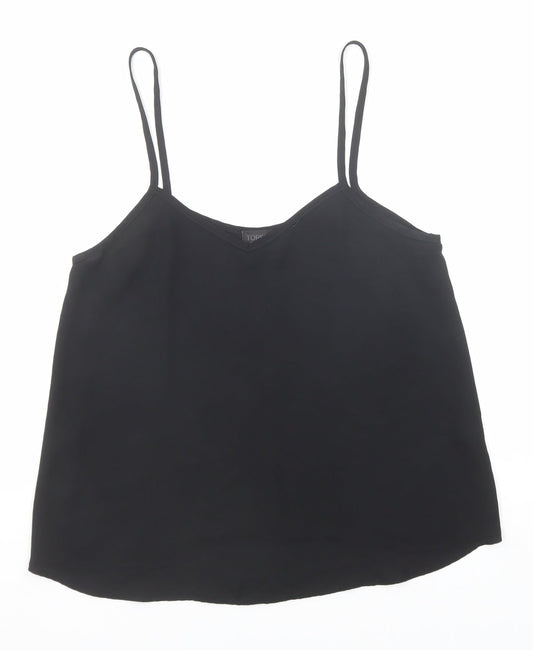 Womens UK Size 8 Topshop Black Basic Tank