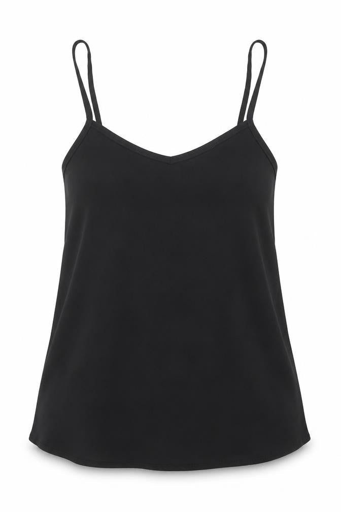 Womens UK Size 8 Topshop Black Basic Tank