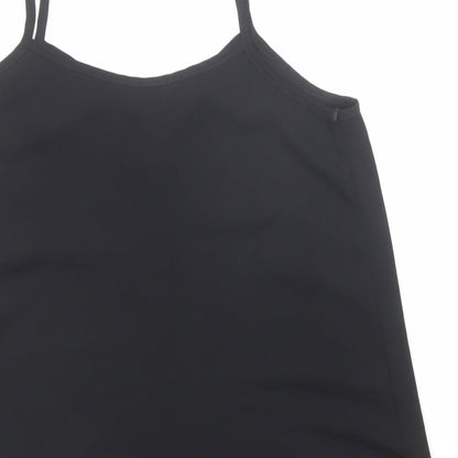 Womens UK Size 8 Topshop Black Basic Tank