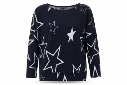 Womens UK Size 10 Caroline Morgan Blue Pullover Jumper