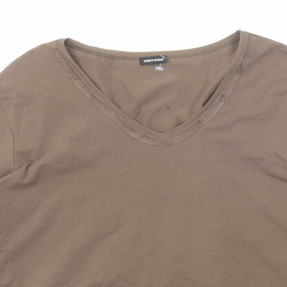 Womens UK Size 16 Gerry Weber Brown Basic T-Shirt