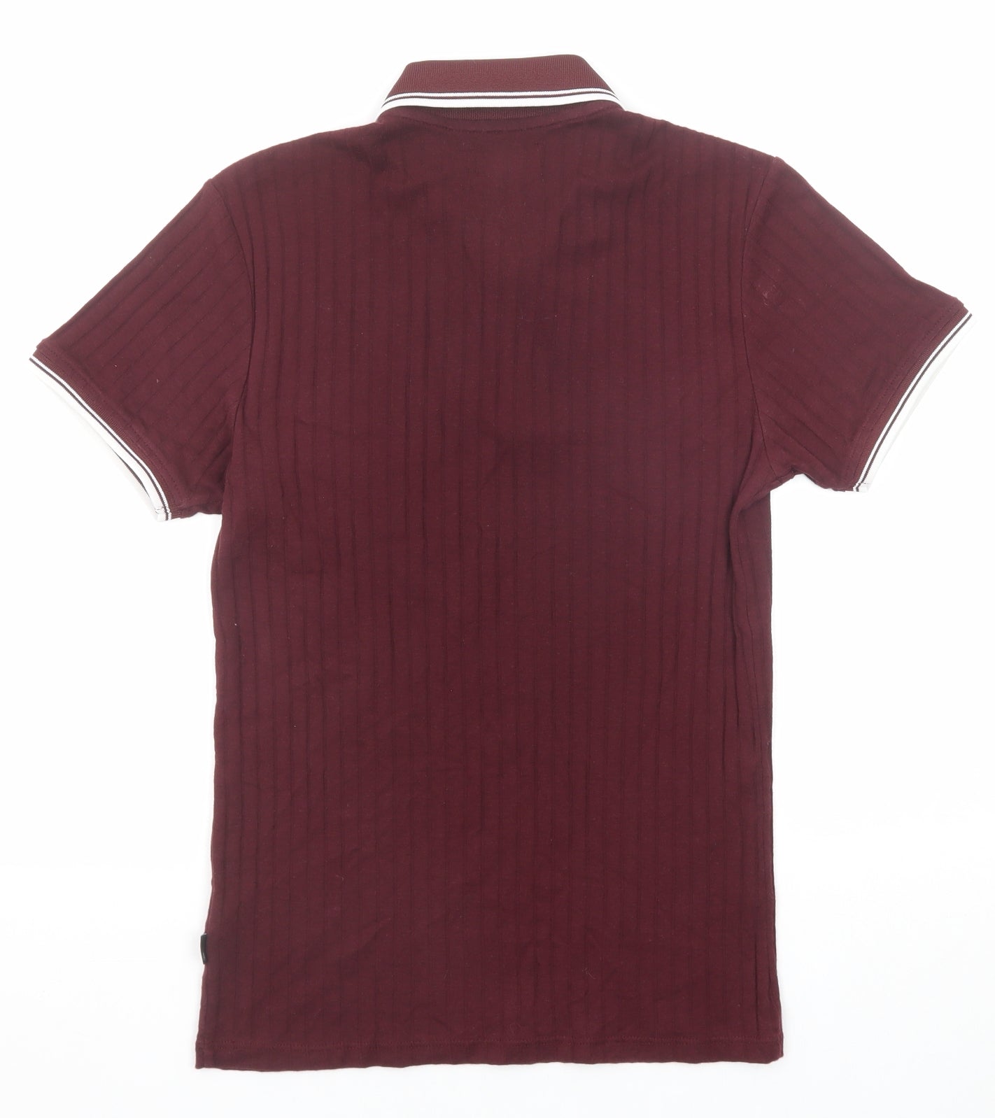 Burton Mens Purple Cotton Polo Size XS Collared Zip