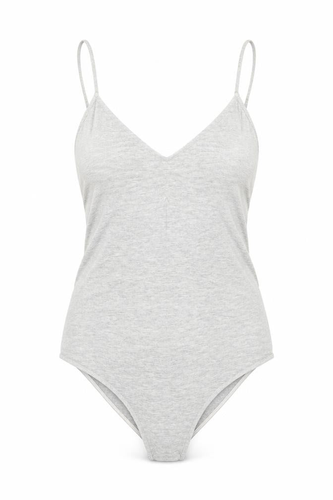 Womens UK Size S H&M One-Piece Grey Bodysuit
