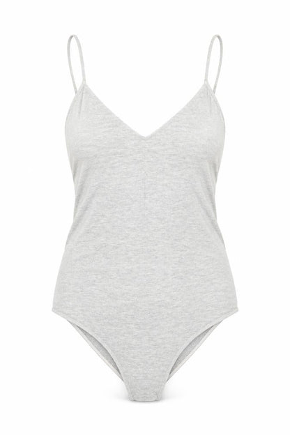 Womens UK Size S H&M One-Piece Grey Bodysuit
