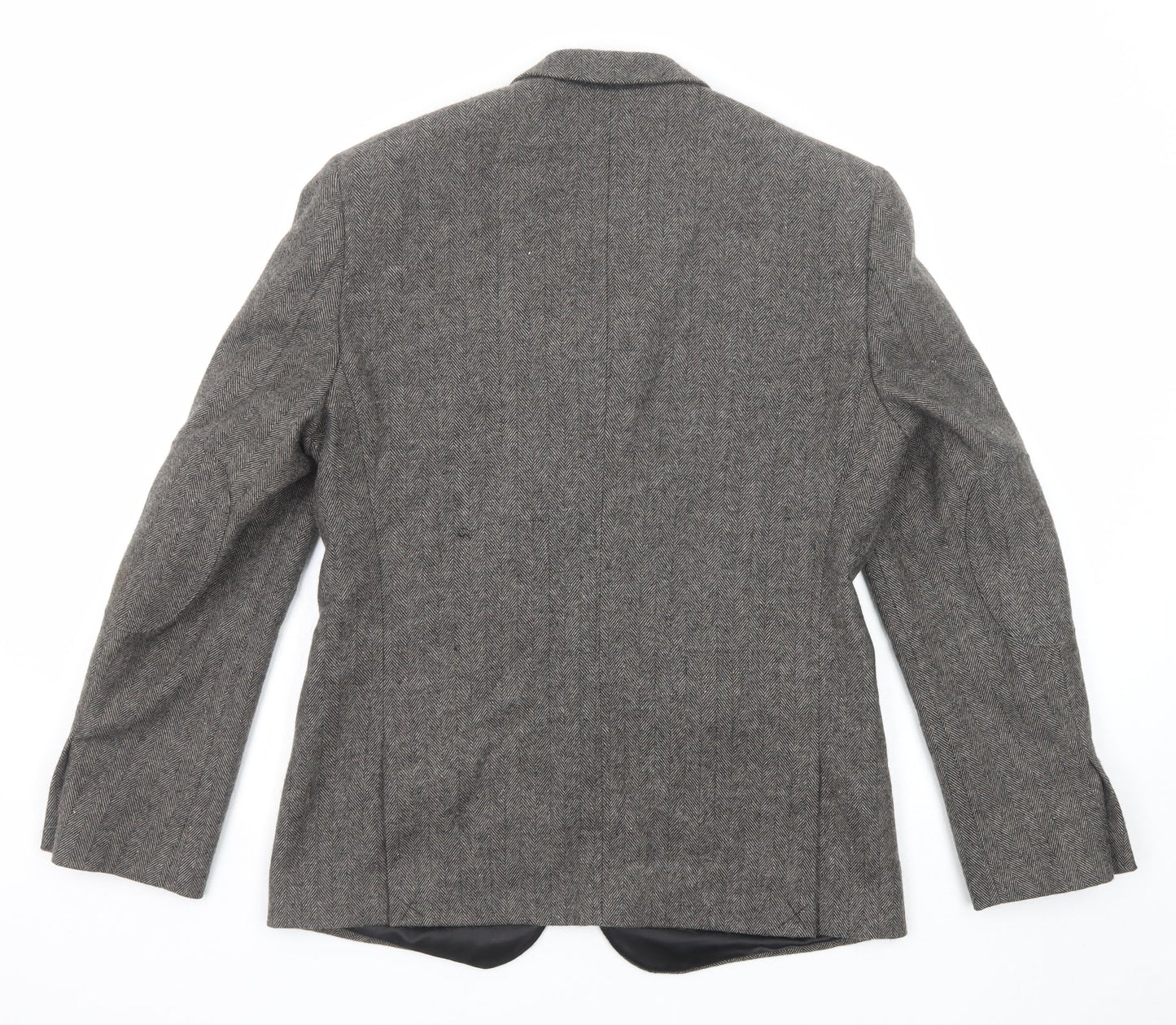 ASOS Mens Grey Polyester Jacket Suit Jacket Size 38 Regular