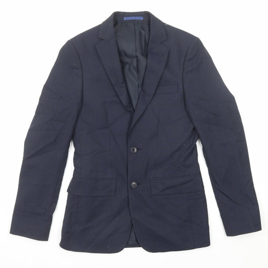 Mens UK Size 34 Marks and Spencer Regular Blue Suit Jacket