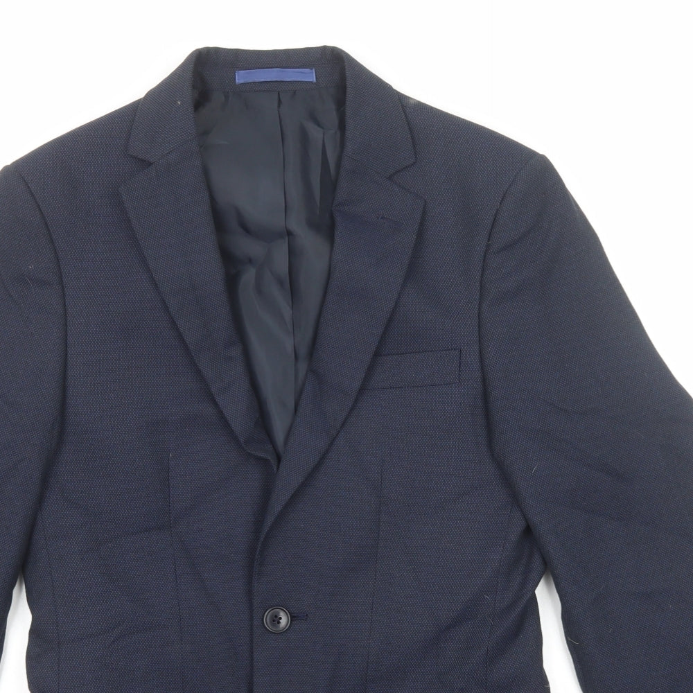 Mens UK Size 34 Marks and Spencer Regular Blue Suit Jacket