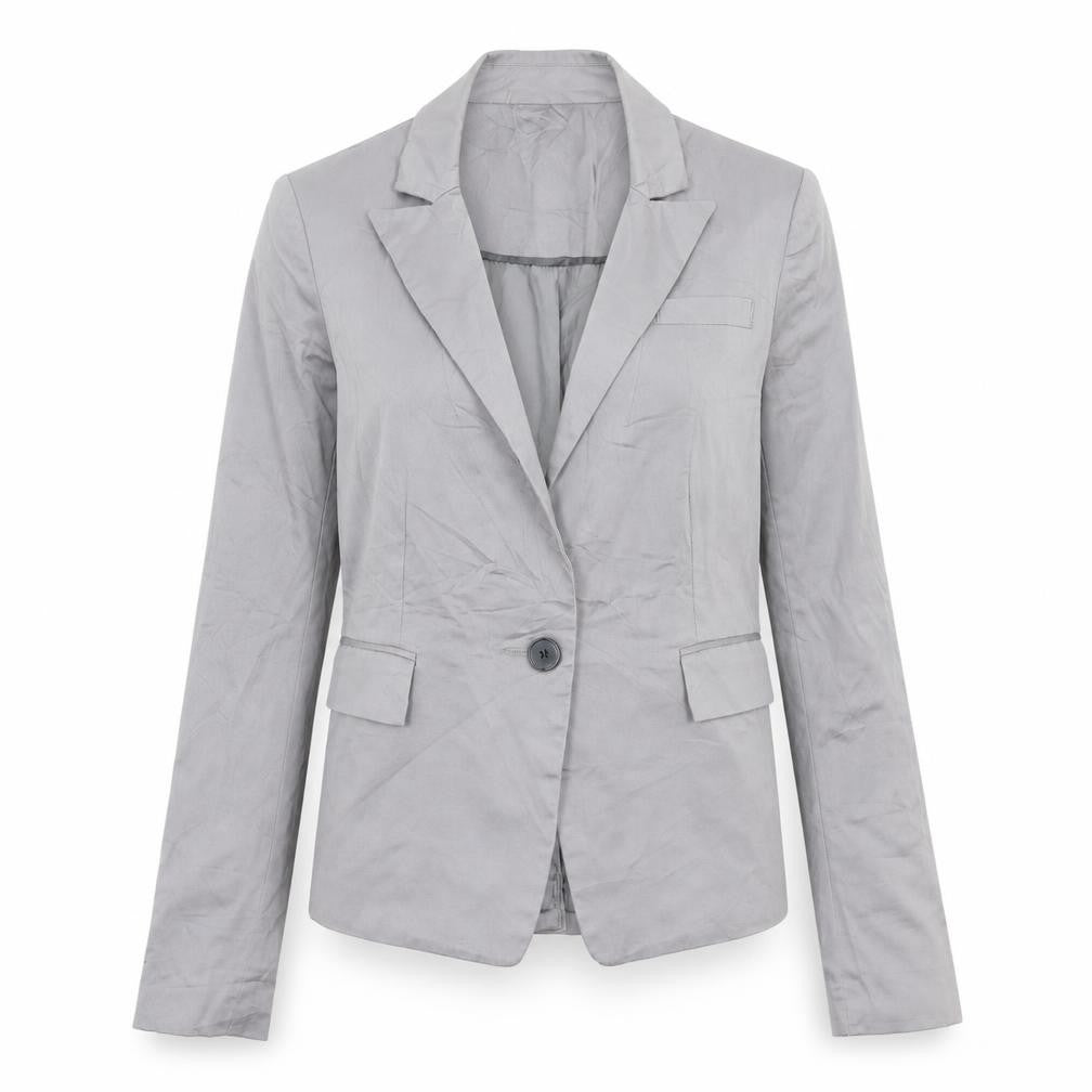 Womens UK Size 8 New Look Regular Grey Blazer