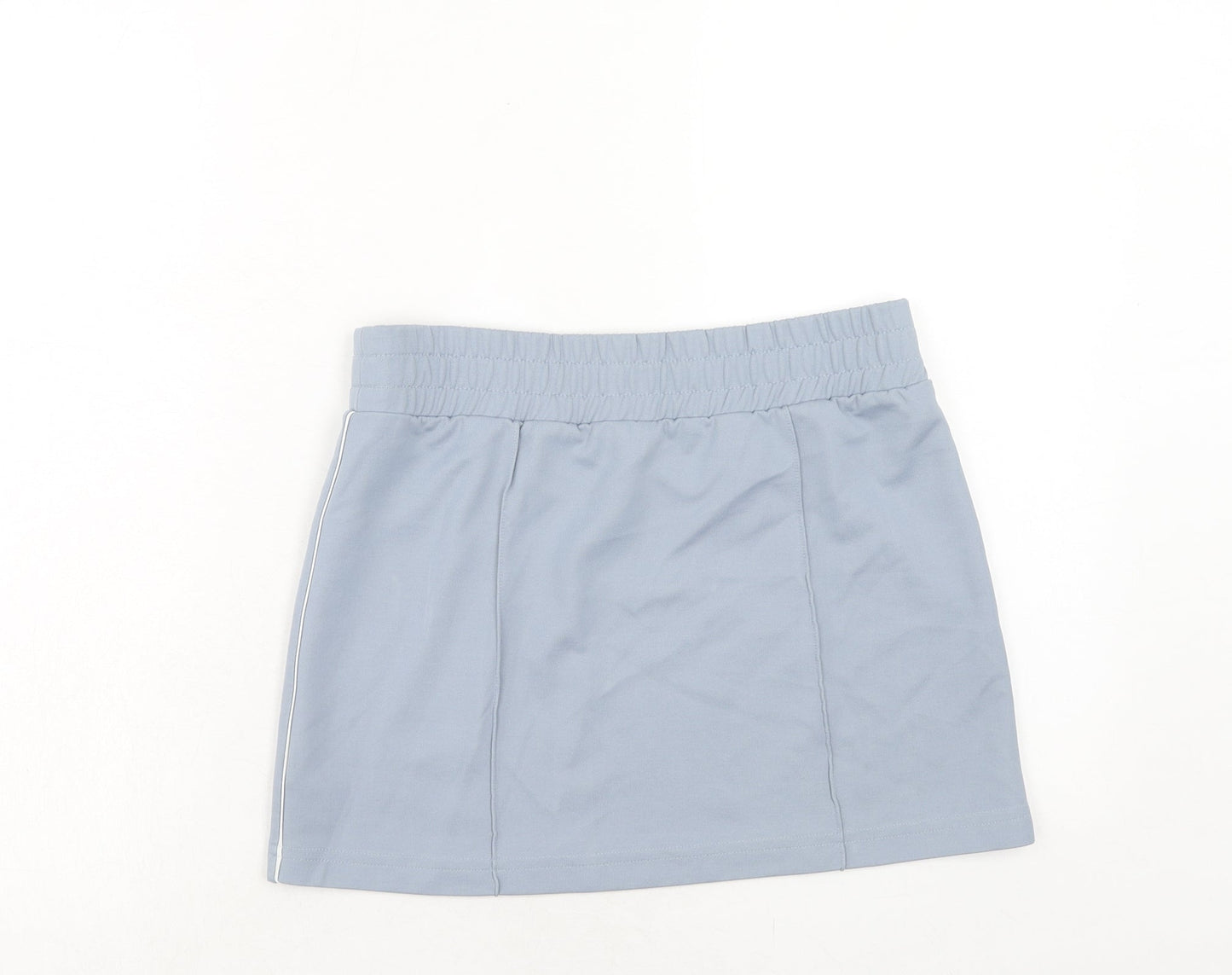 H&M Womens Blue Polyester Mini Skirt Size 10