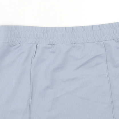 H&M Womens Blue Polyester Mini Skirt Size 10