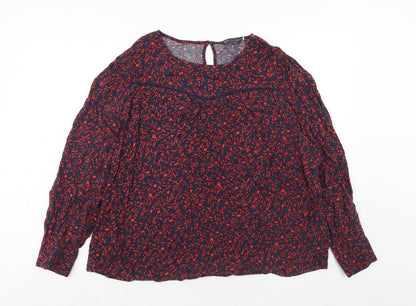 Womens UK Size 12 Marks and Spencer Blue Basic Blouse
