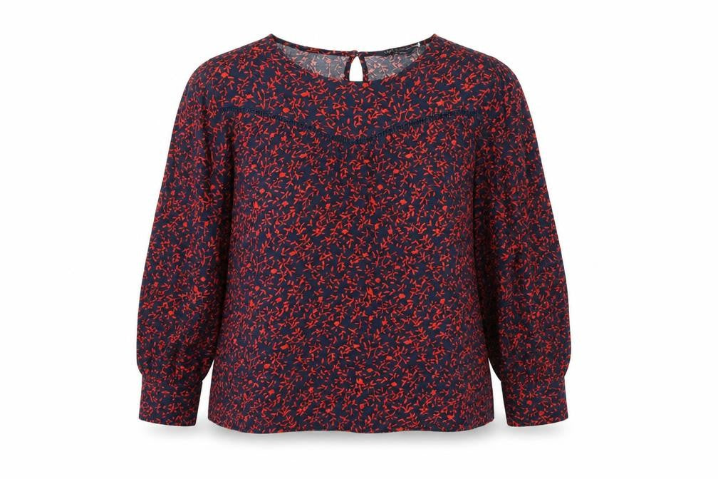 Womens UK Size 12 Marks and Spencer Blue Basic Blouse