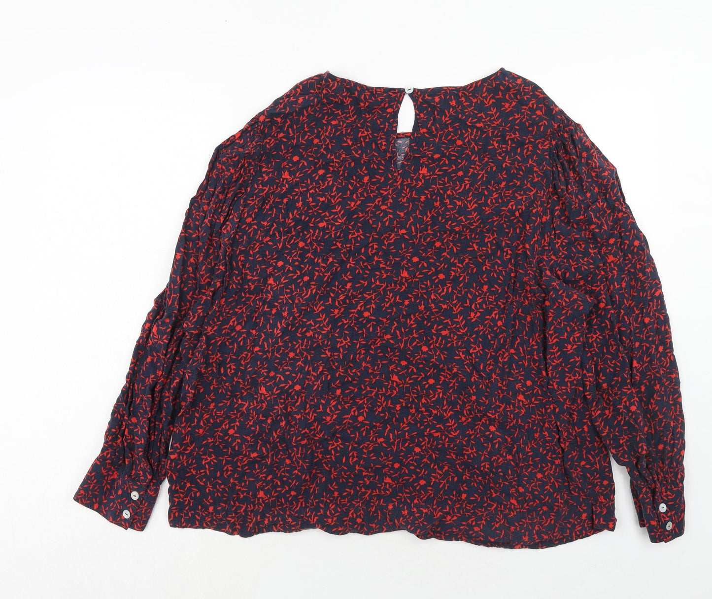Womens UK Size 12 Marks and Spencer Blue Basic Blouse