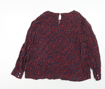 Womens UK Size 12 Marks and Spencer Blue Basic Blouse