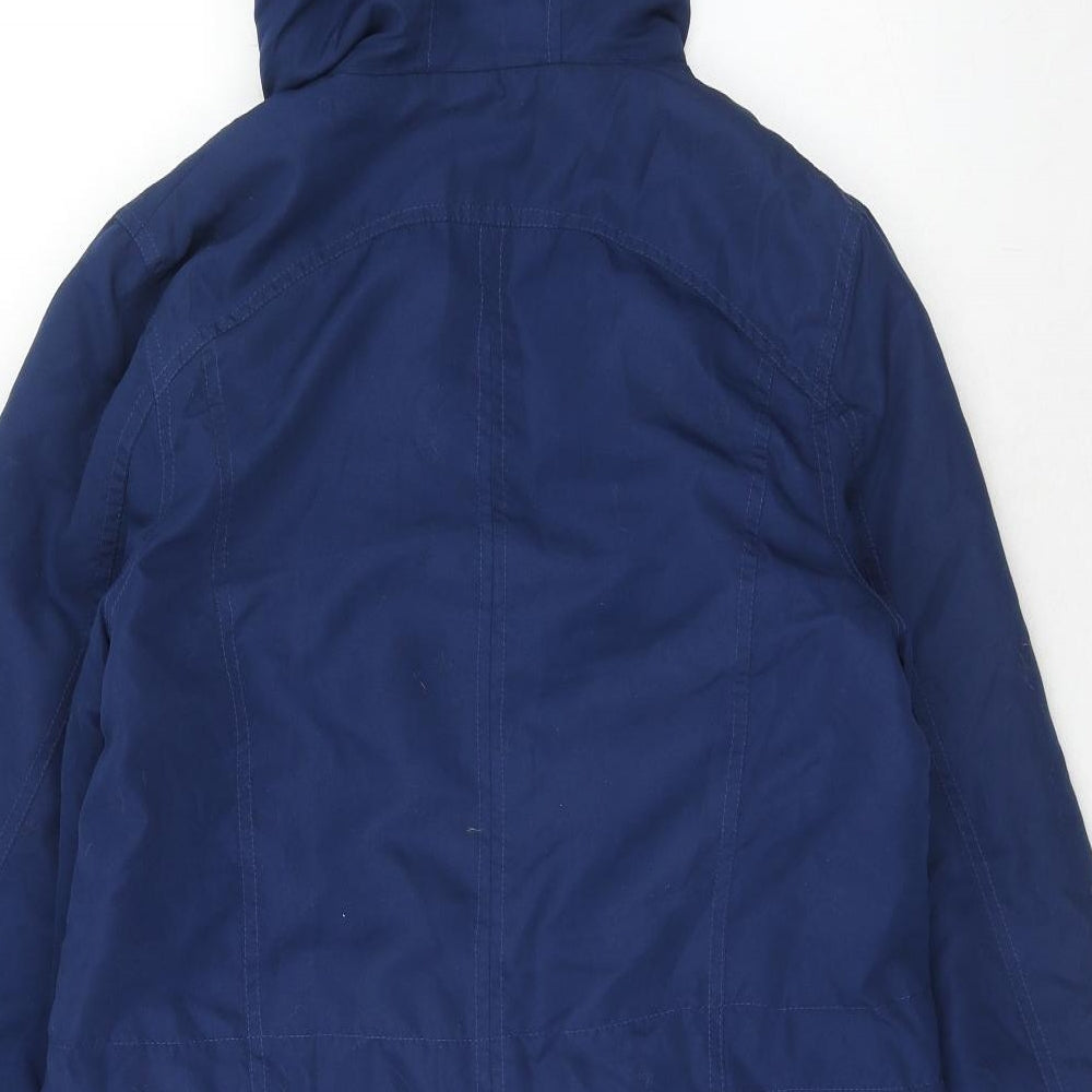 Womens UK Size 10 TG Blue Parka Coat
