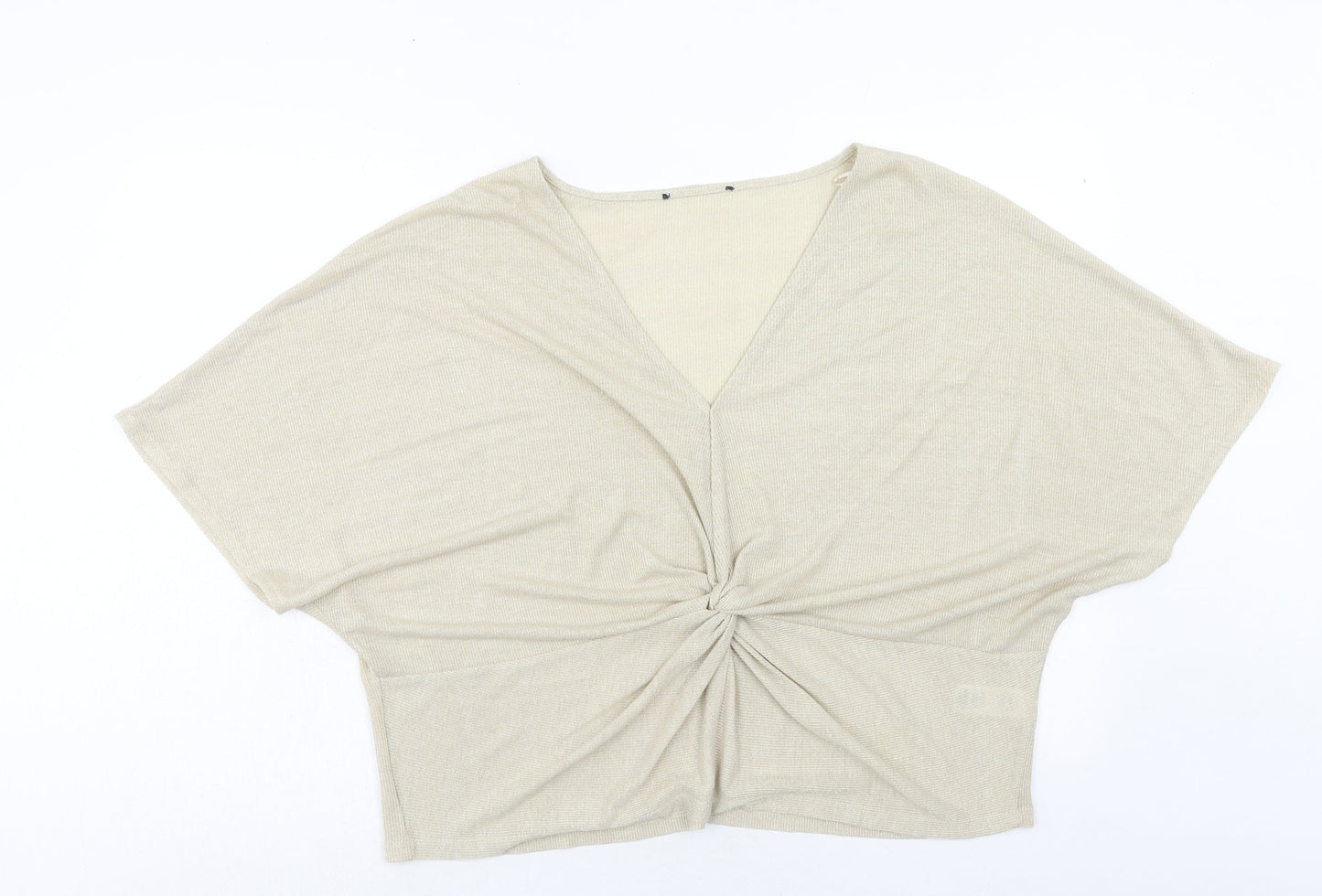 Womens UK Size 24 Marks and Spencer Gold Basic T-Shirt