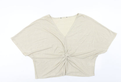Womens UK Size 24 Marks and Spencer Gold Basic T-Shirt