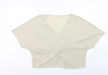 Womens UK Size 24 Marks and Spencer Gold Basic T-Shirt