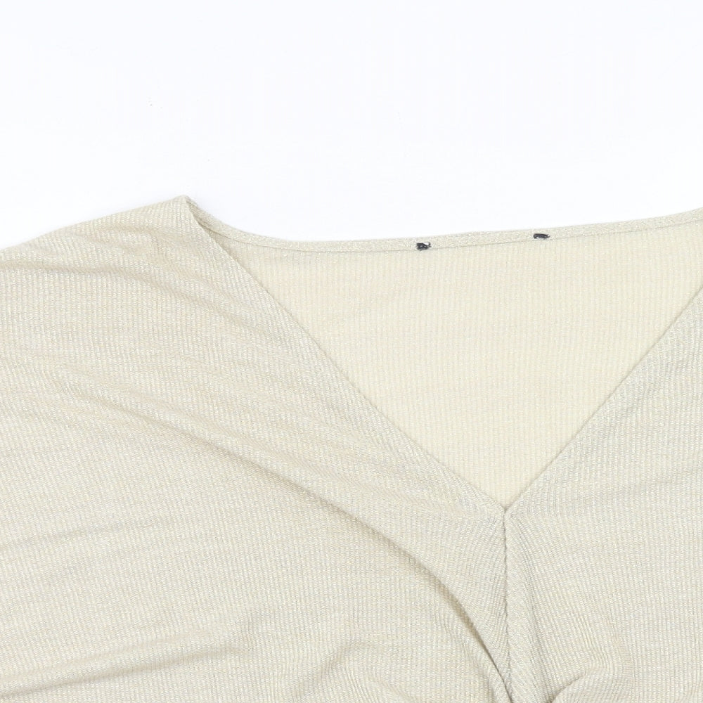Womens UK Size 24 Marks and Spencer Gold Basic T-Shirt