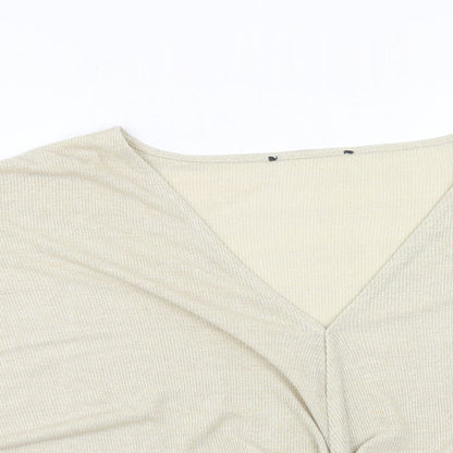 Womens UK Size 24 Marks and Spencer Gold Basic T-Shirt