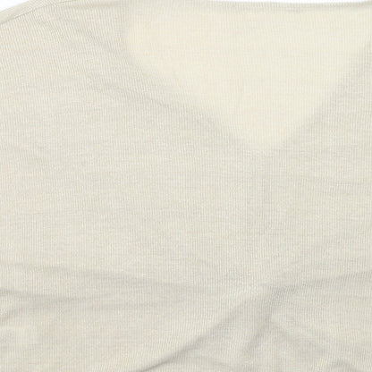 Womens UK Size 24 Marks and Spencer Gold Basic T-Shirt