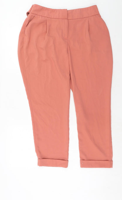 Womens UK Size 16 Dorothy Perkins Regular Fit  Pink Trousers