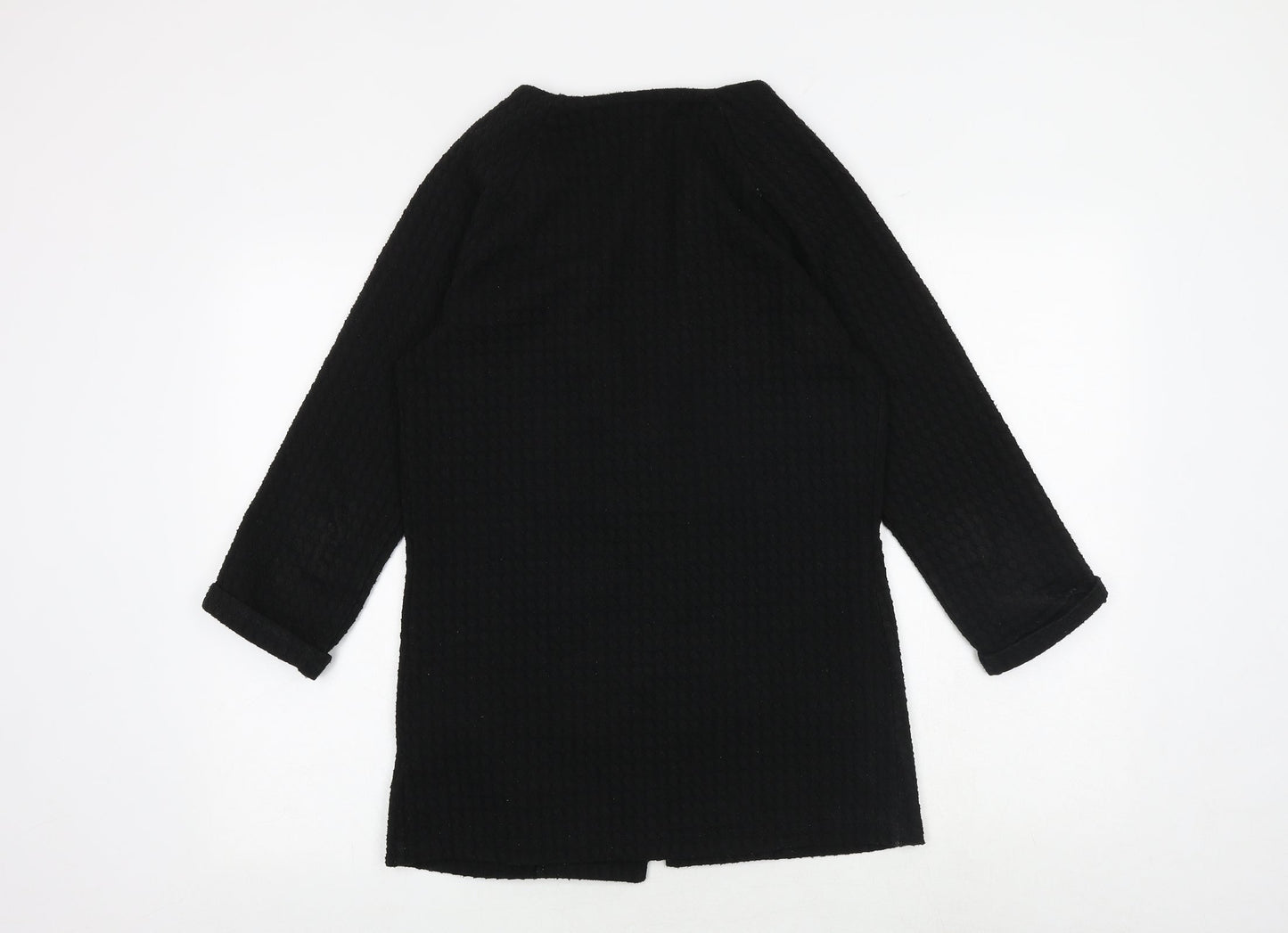 Womens UK Size 6 Warehouse Black Cardigan Jumper