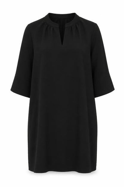Marks and Spencer Womens Black Polyester A-Line Size 14 Round Neck Pullover