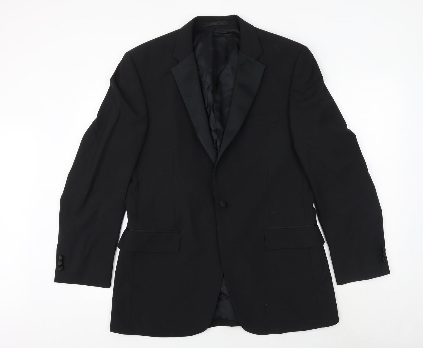 Mens UK Size 40 Karl Jackson Regular Black Suit Jacket