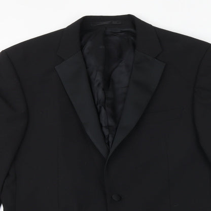 Mens UK Size 40 Karl Jackson Regular Black Suit Jacket
