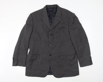 Mens UK Size 42 Marks and Spencer Regular Black Suit Jacket