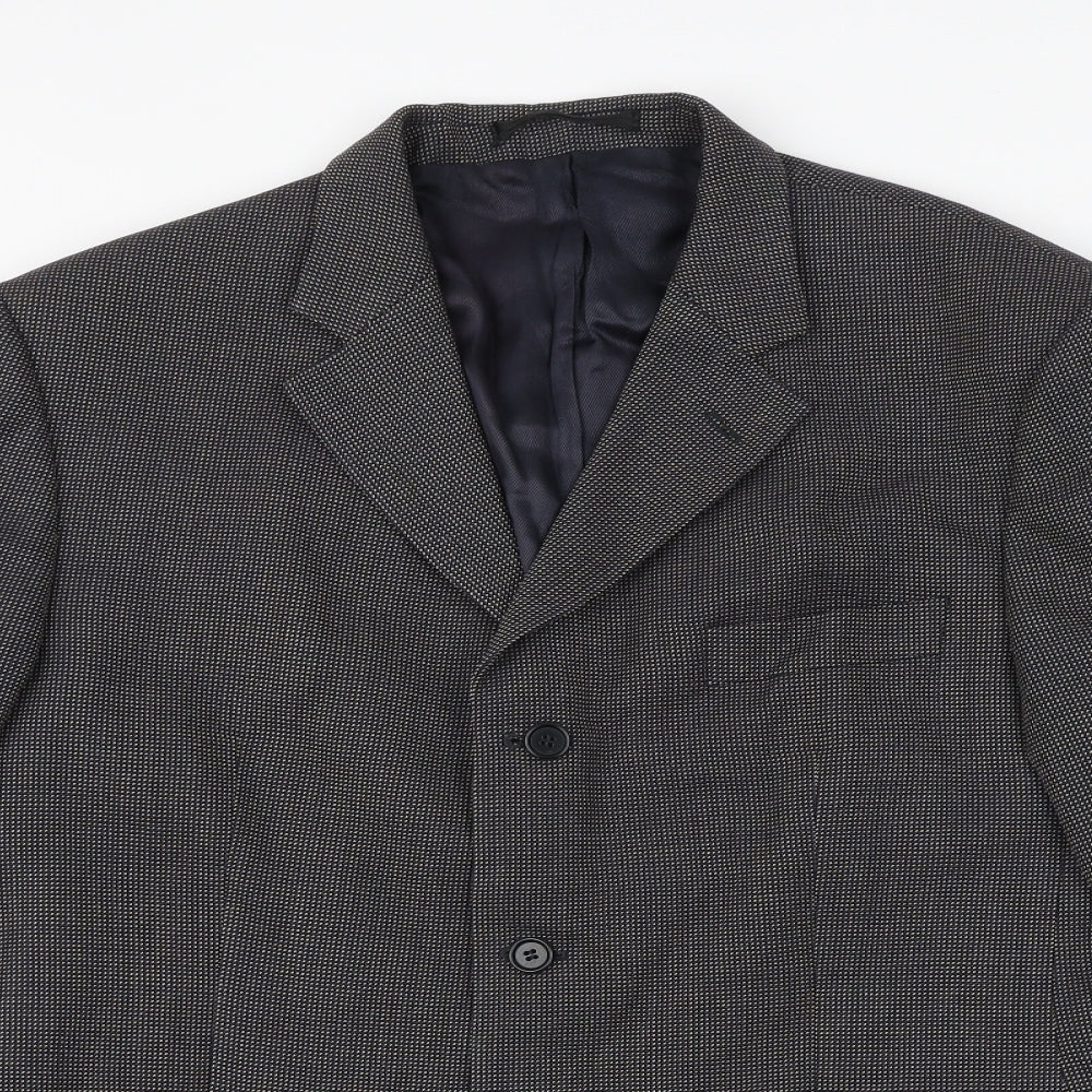 Mens UK Size 42 Marks and Spencer Regular Black Suit Jacket
