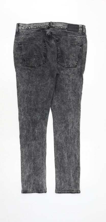 Mens UK Size 32 in River Island Regular Fit Skinny Grey Jeans