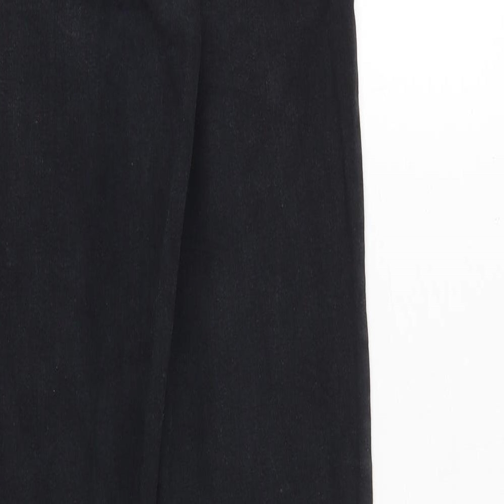 Topshop Womens Black Cotton Skinny Jeans Size 28 in Regular Zip